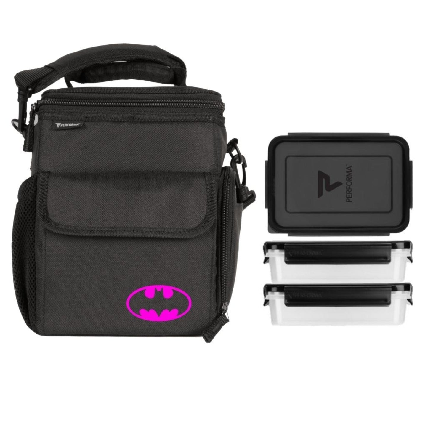 3 meal pink batman // perfect shaker 3 meal matrix bag // pink batman style