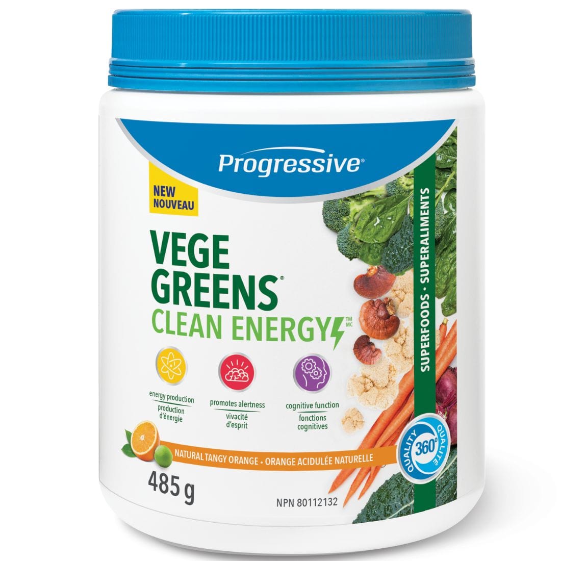 Progressive VegeGreens Clean Energy, Greens Plus Clean Energy Blend Powder