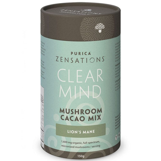 Purica Zensations Clear Mind Lion's Mane Mushroom Cacao Drink, 150g