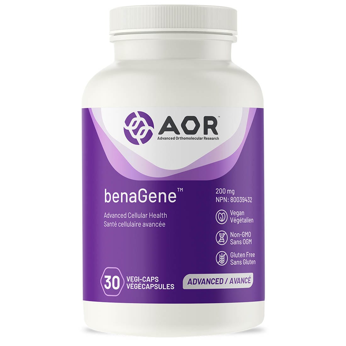 AOR BenaGene, 200mg, 30 Vegi-Capsules