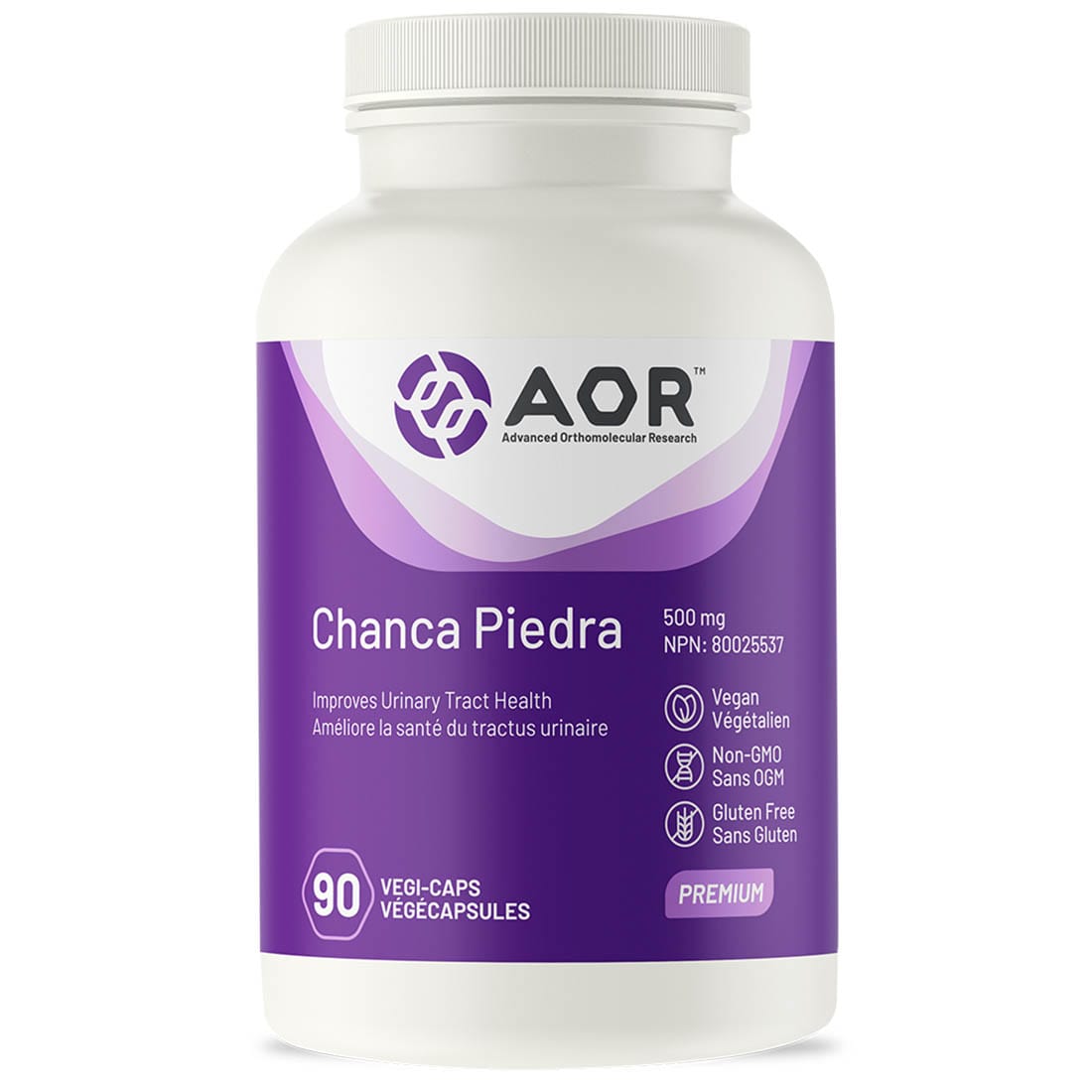 AOR Chanca Piedra, 500mg, 90 Vegi-Capsules