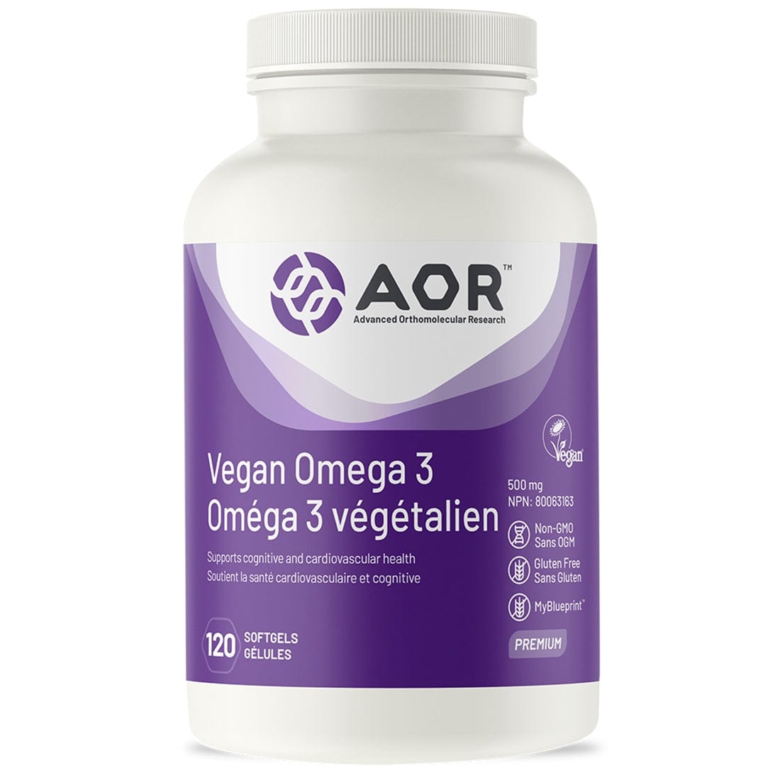 AOR Eco-Series Cogni Omega-3, 120 Vegi-Softgels