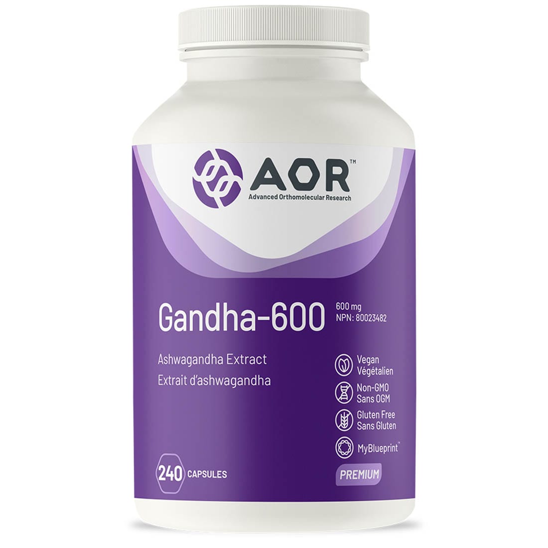 AOR Gandha 600, Ashwagandha 600mg