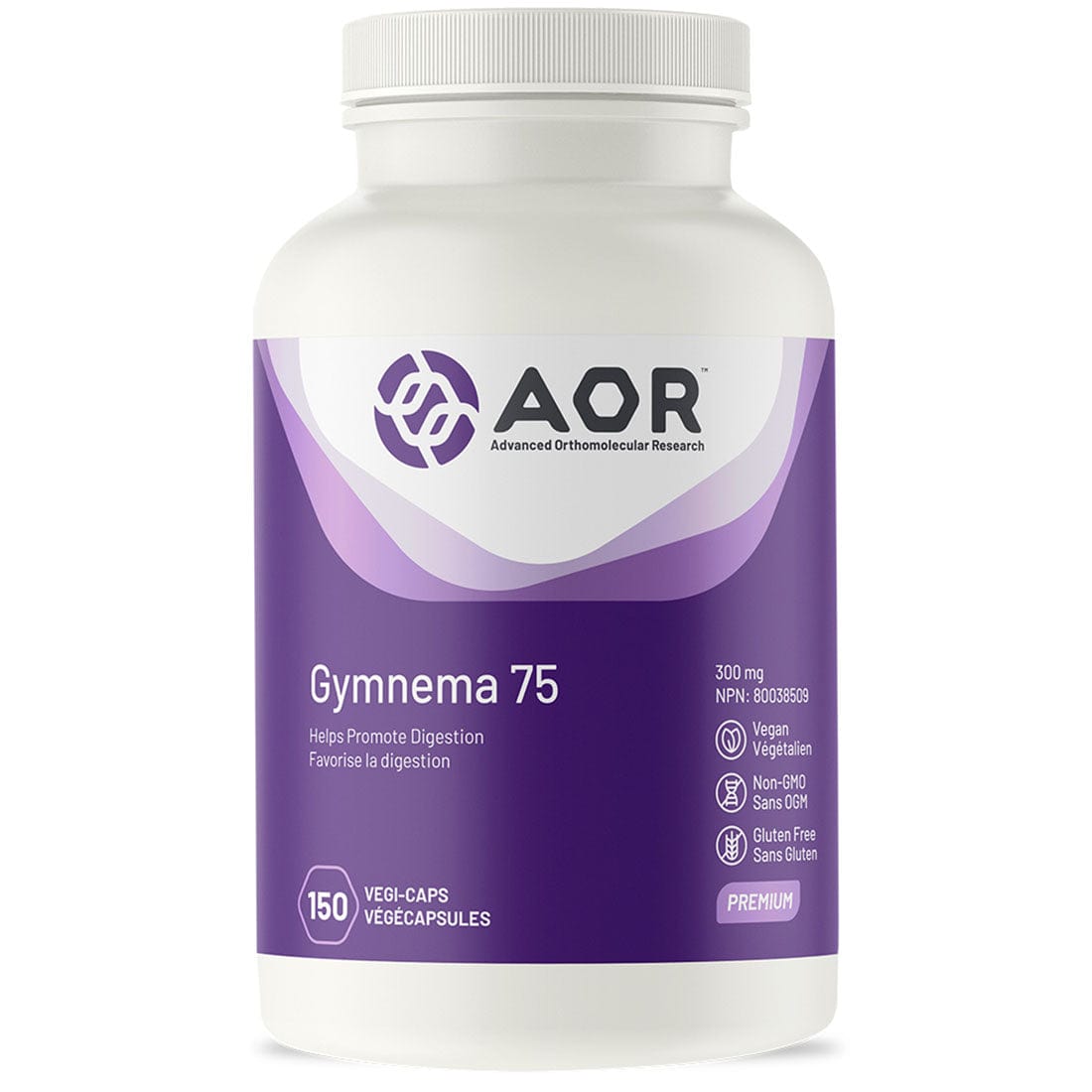 AOR Gymnema-75, 300mg, 150 Vegi-Capsules