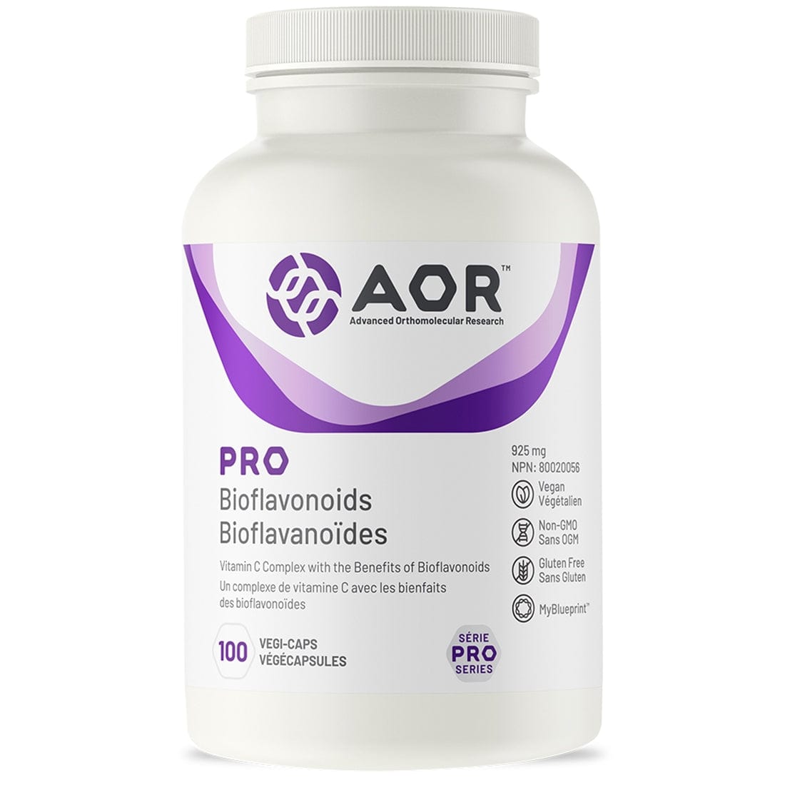AOR Pro Bioflavonoids Vitamin C 900mg, 100 Capsules