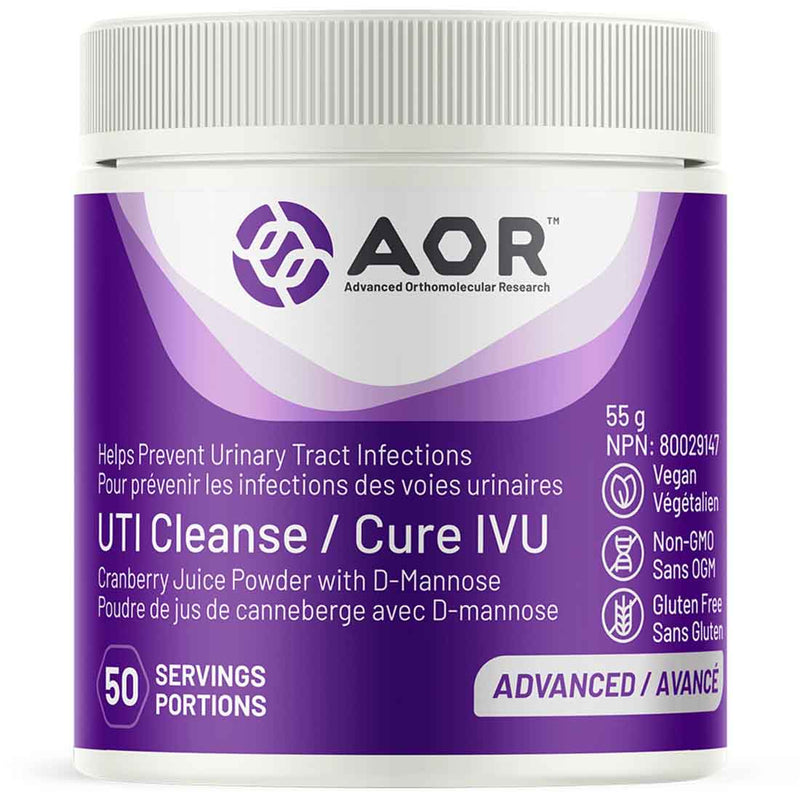 AOR UTI Cleanse Powder with Cranberry, Helps Prevent and Fight Recurrent UTIs, Safe and Effective Relief