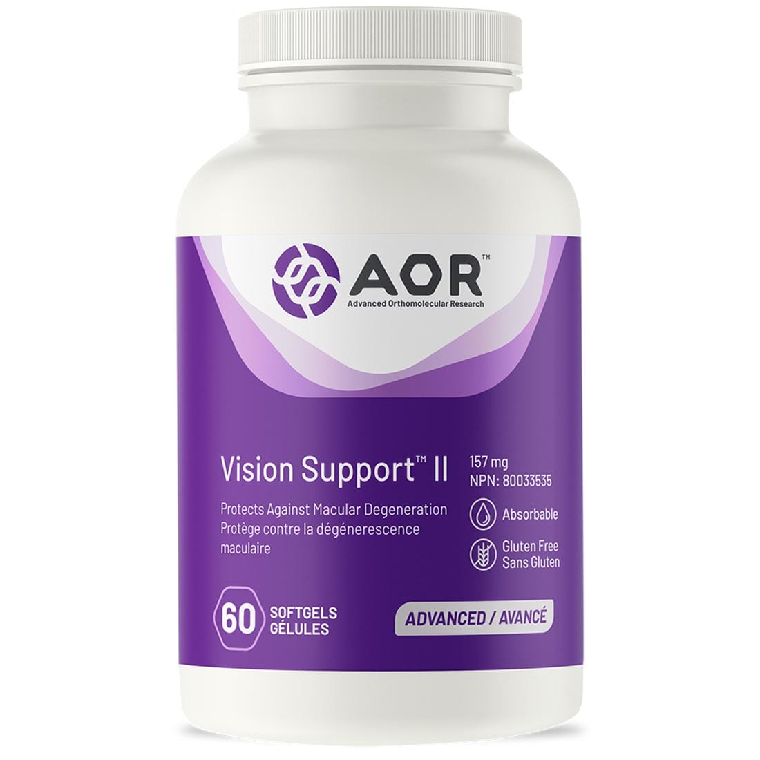 AOR Vision Support II, 157mg, 60 Softgels