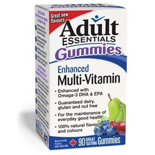 Adult Essentials Gummies Enhanced Multi-Vitamin, 90 Gummies