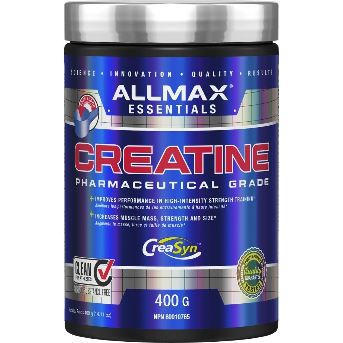 Allmax Creatine Monohydrate Powder, Pharmaceutical Grade 100% Pure Creatine Powder, 200 Mesh Creatine Monohydrate