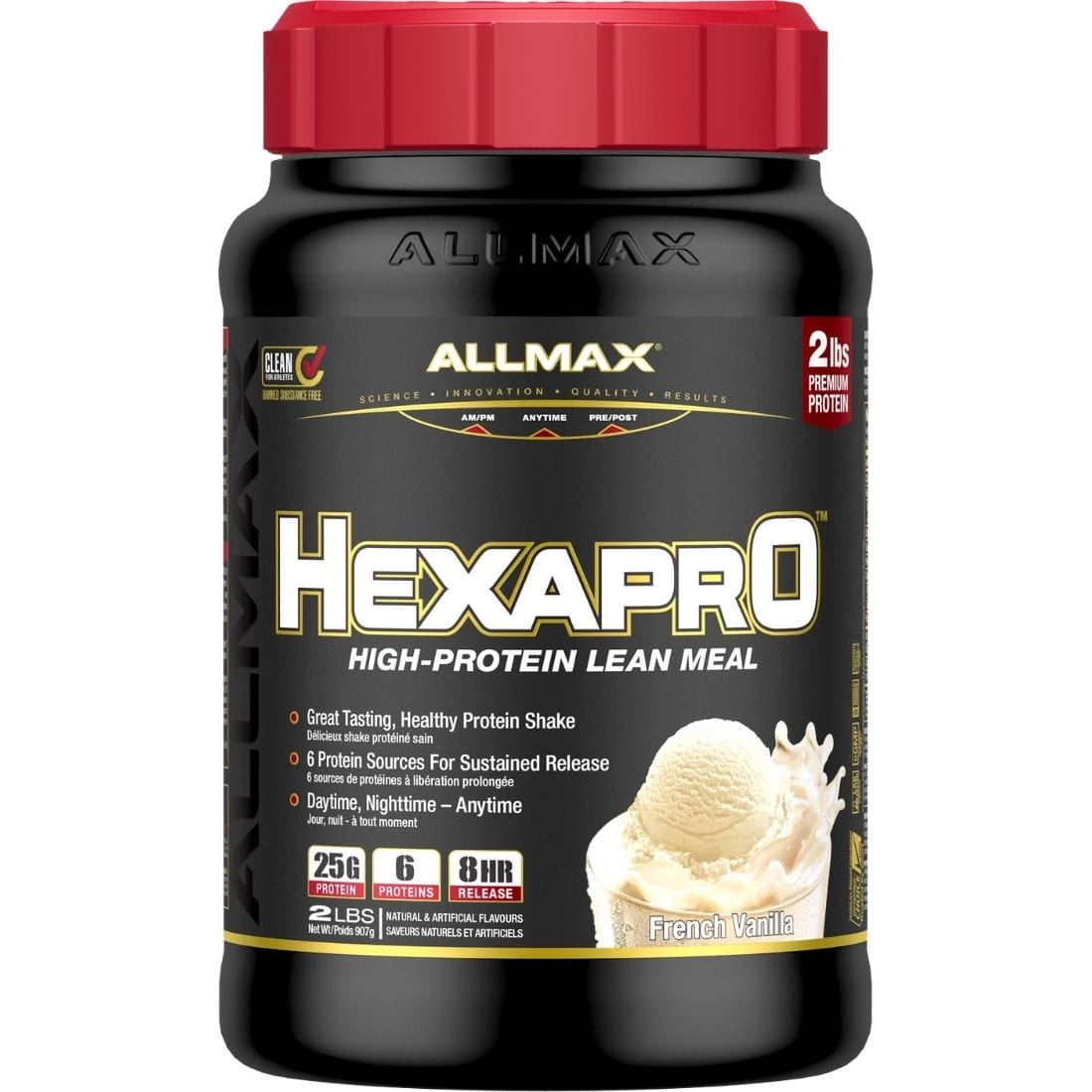 Allmax Hexapro Protein Shake, Meal Replacement Protein, High Protein Shake with BCAAs