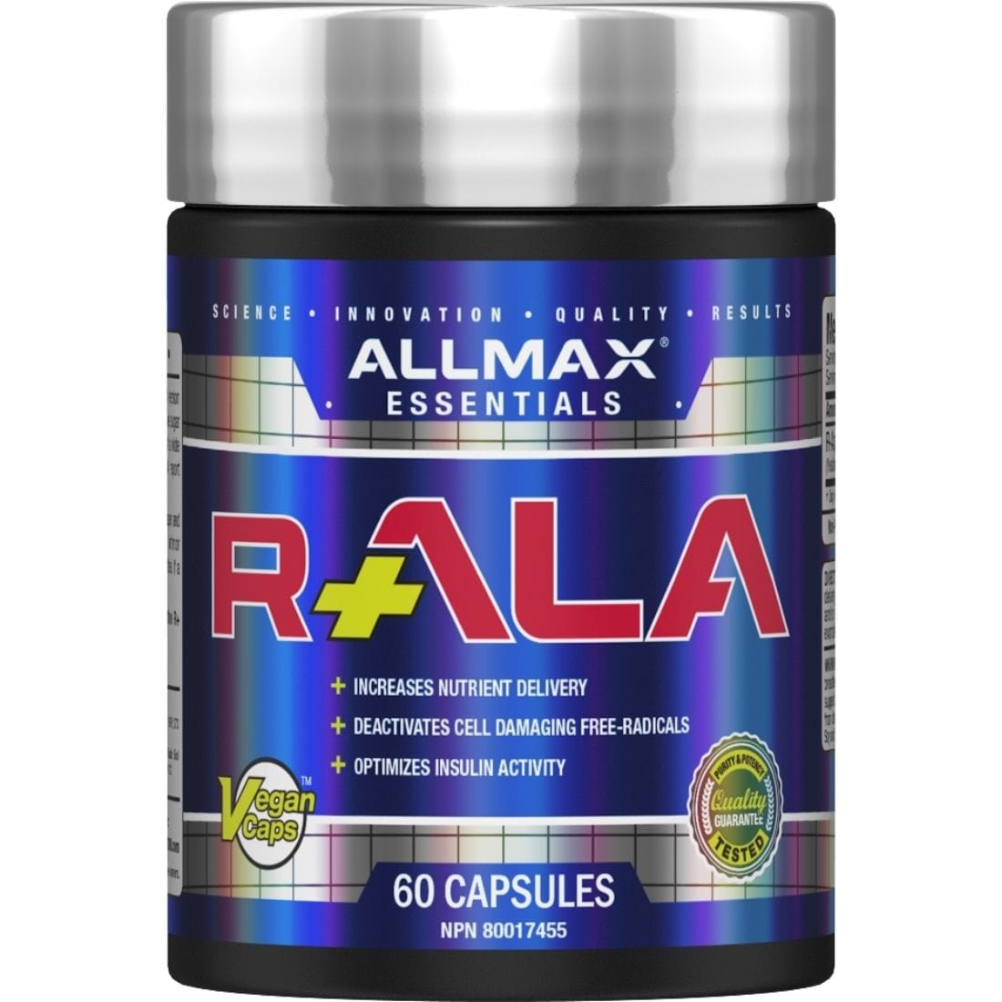 Allmax R-ALA Alpha Lipoic Acid 150mg, 60 Capsules