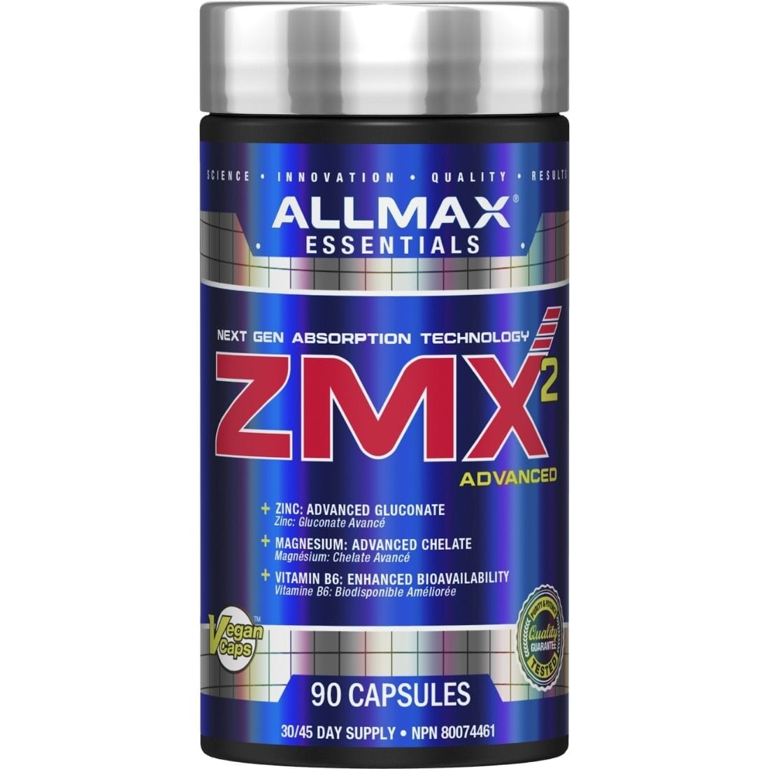 Allmax ZMX2 (ZMA), 90 Capsules