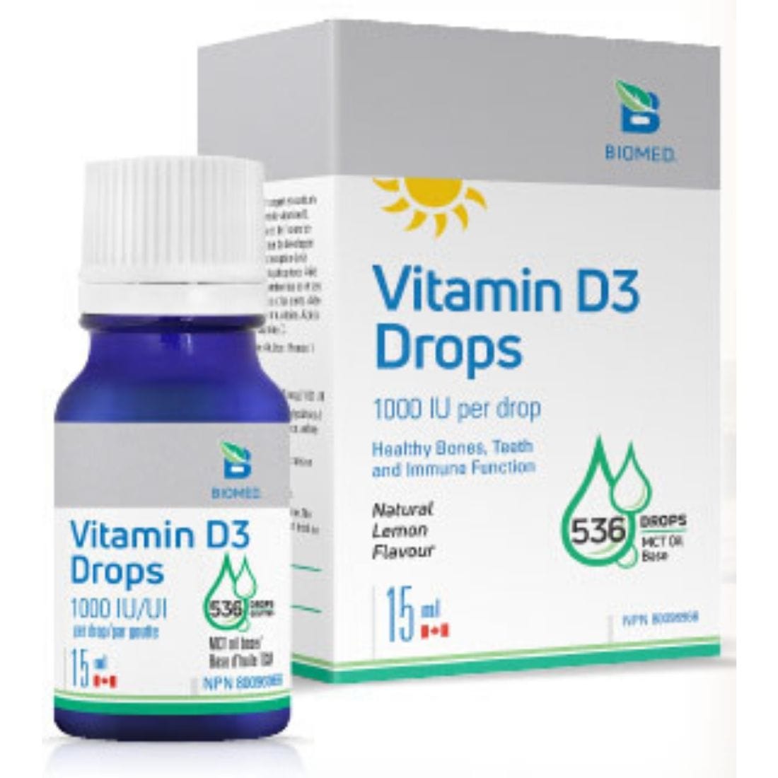 Biomed Vitamin D Drops (536 Drops of Sunshine), 15ml