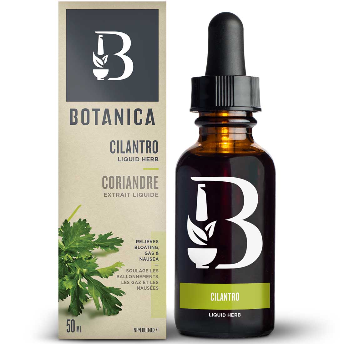 Botanica Cilantro Liquid Herb (Relieves Bloating, Gas and Nausea), 50ml