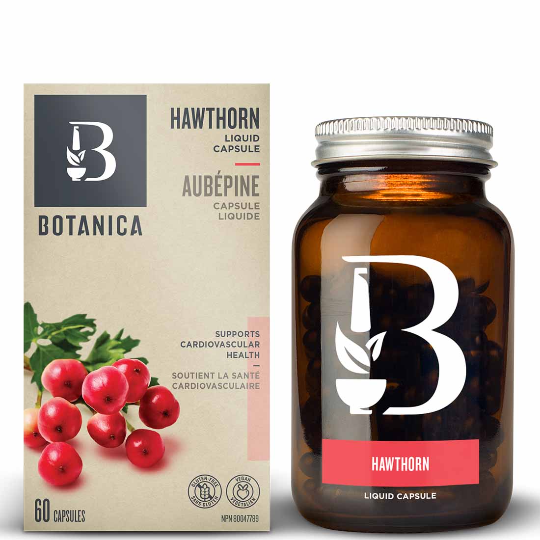 Botanica Hawthorn (Certified Organic), 60 Liquid Phytocaps