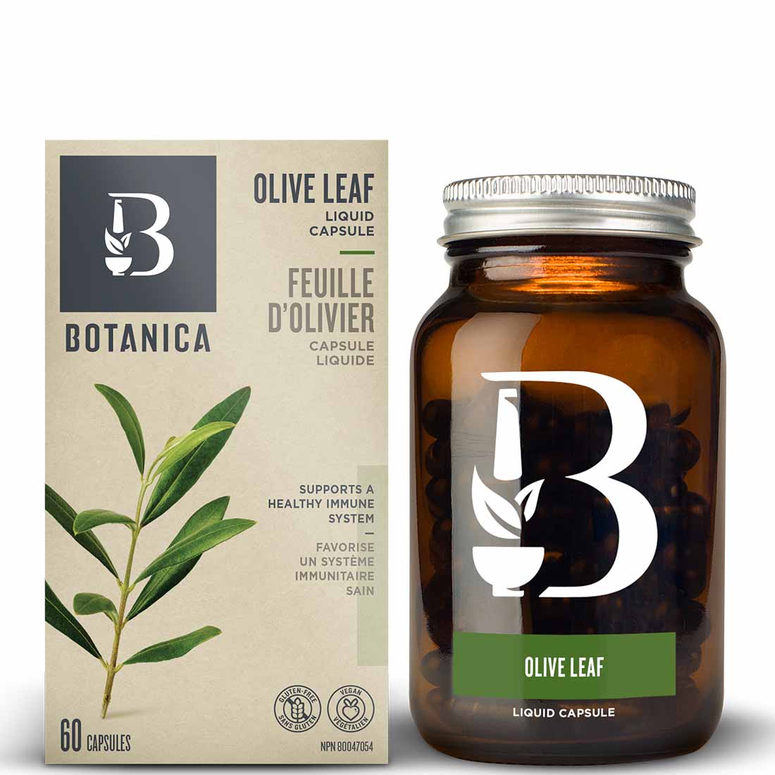 Botanica Olive Leaf (Certified Organic), Liquid Phytocaps, 60 Capsules