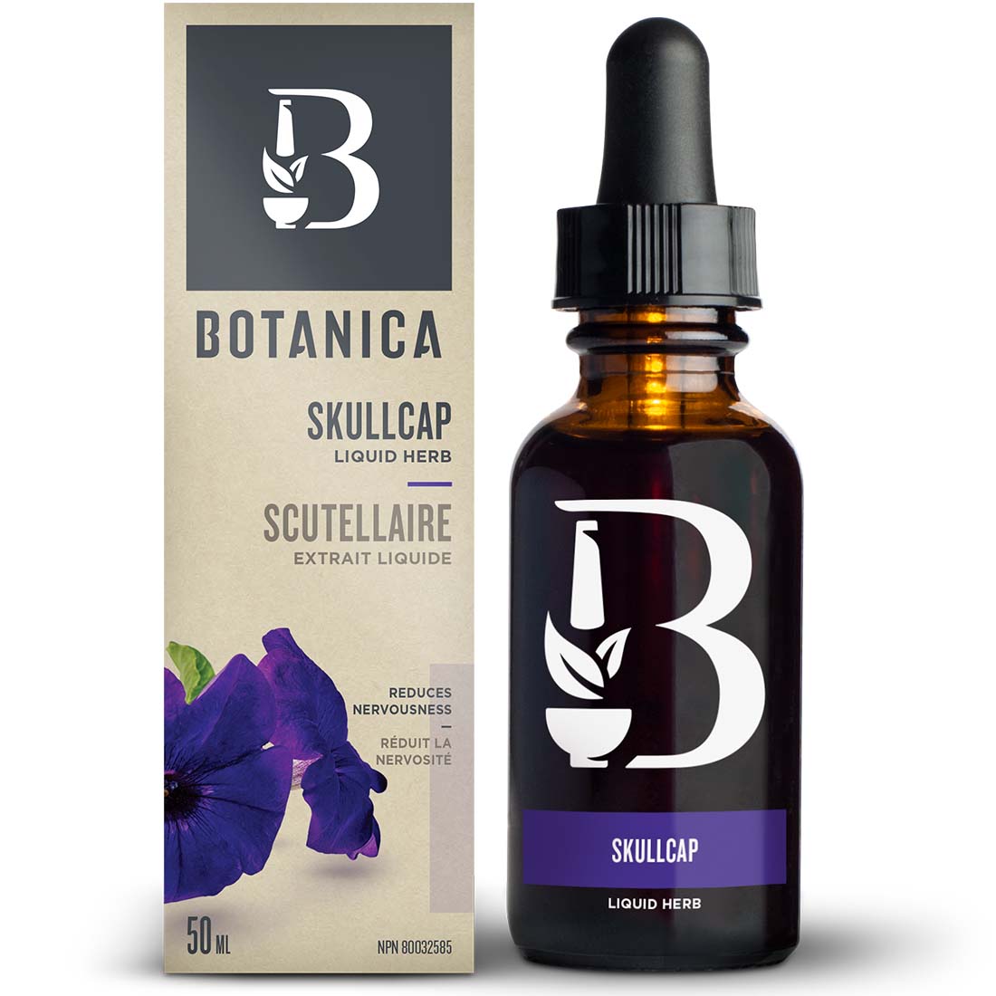 Botanica Skullcap Liquid Herb (Redues Nervousness), 50ml