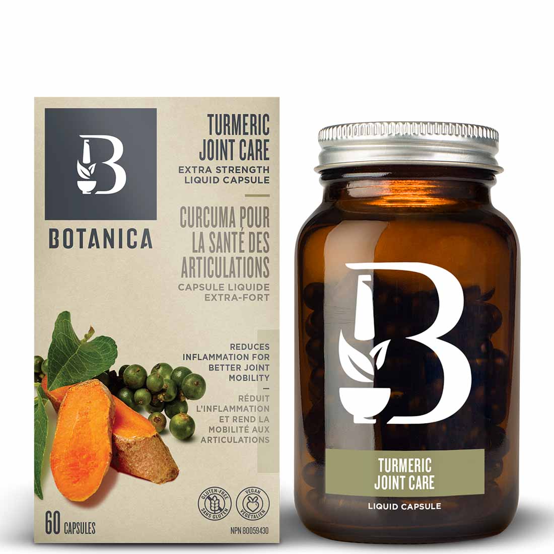 Botanica Turmeric Extra Strength Joint Care, 60 Liquid Capsules