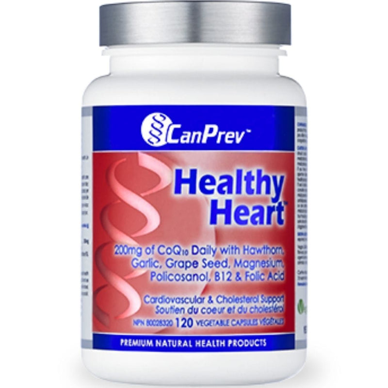CanPrev Healthy Heart, CoQ10 with Hawthorn, Garlic and Folate for Cardiovascular Health, 120 Vegicaps