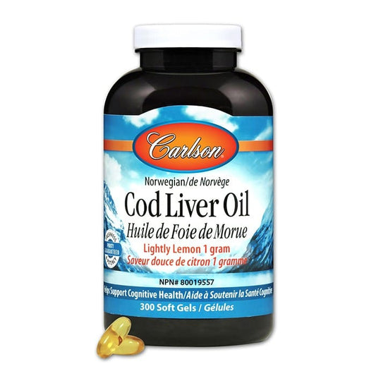 Carlson Norwegian Cod Liver Oil Gems, Low Vitamin A (TG)