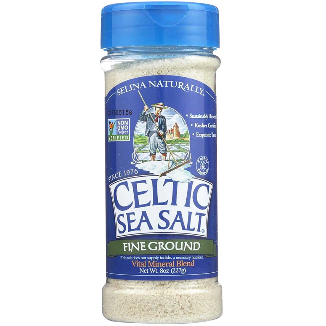 Celtic Sea Salt Fine Ground Unrefined Mineral Salt, Non-GMO