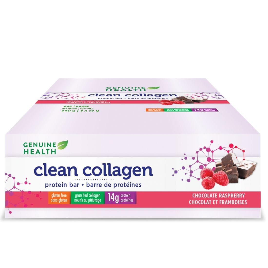 Genuine Health Clean Collagen Protein Bars (8 bars x 55g)