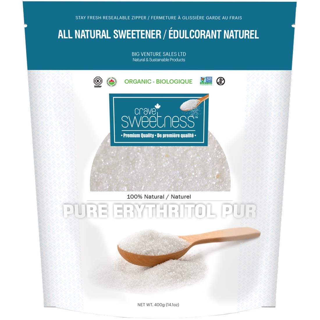 Crave Stevia Erythitol, 400g