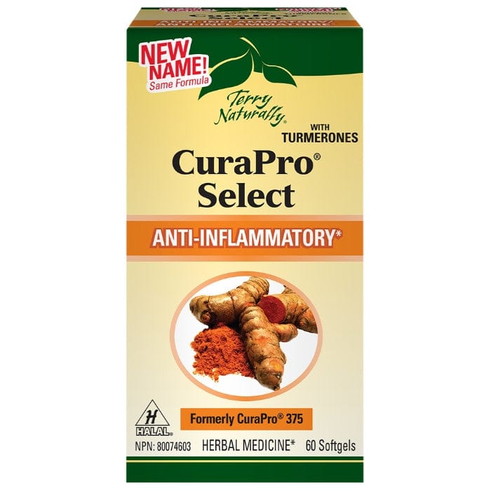 Terry Naturally CuraPro Select, BCM-95 Curcumin 250mg, 60 Capsules
