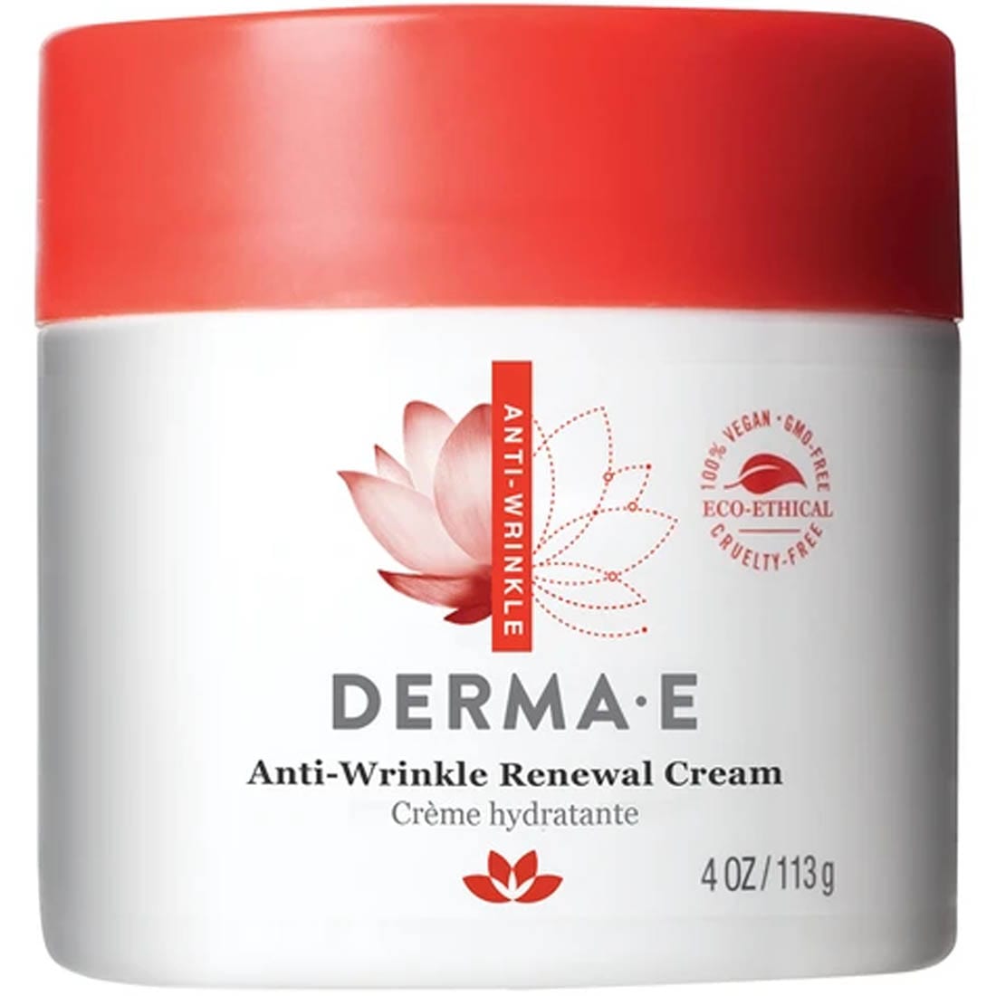 Derma E Anti-Wrinkle Vitamin Renewal Cream, Vitamin A Retinyl Palmitate, 113g
