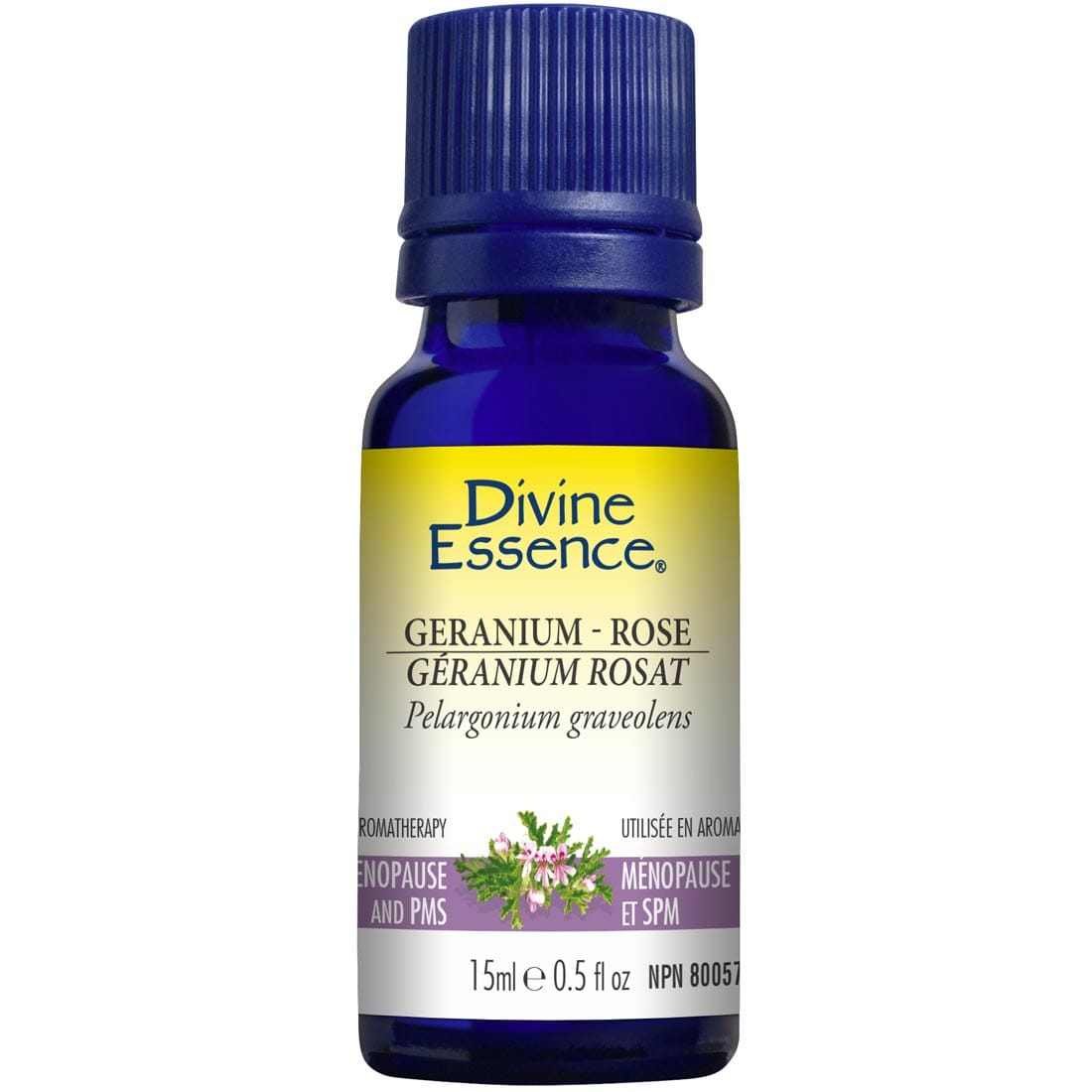 Divine Essence Geranium Rose Essential Oil, 15ml