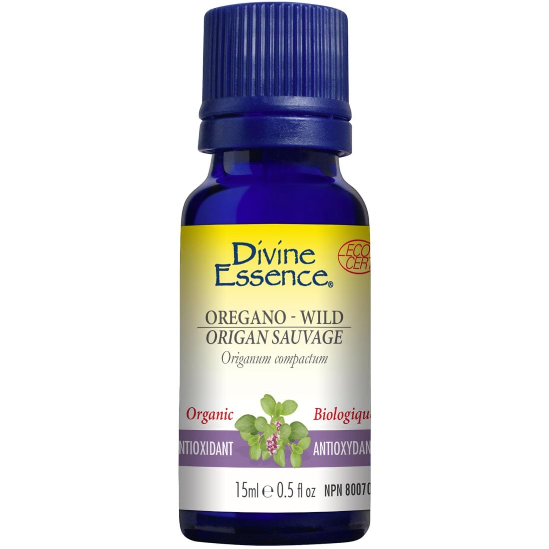 Divine Essence Oregano - Wild Essential Oil (Organic), 15ml