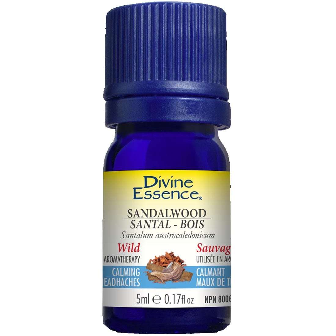 Divine Essence Sandalwood (South Pacific) Essential Oil (Wild), 5ml