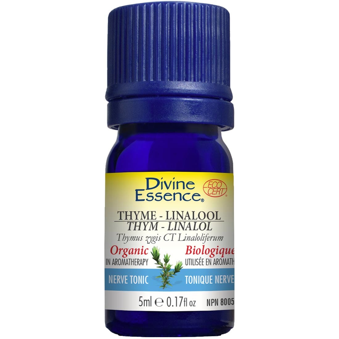 Divine Essence Thyme Linalool Essential Oil, 5ml