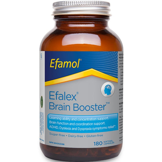 Efamol Efalex Brain Booster, Learning Ability Concentration Support (ADHD, Dyslexia, Dyspraxia Relief), 180 Softgels