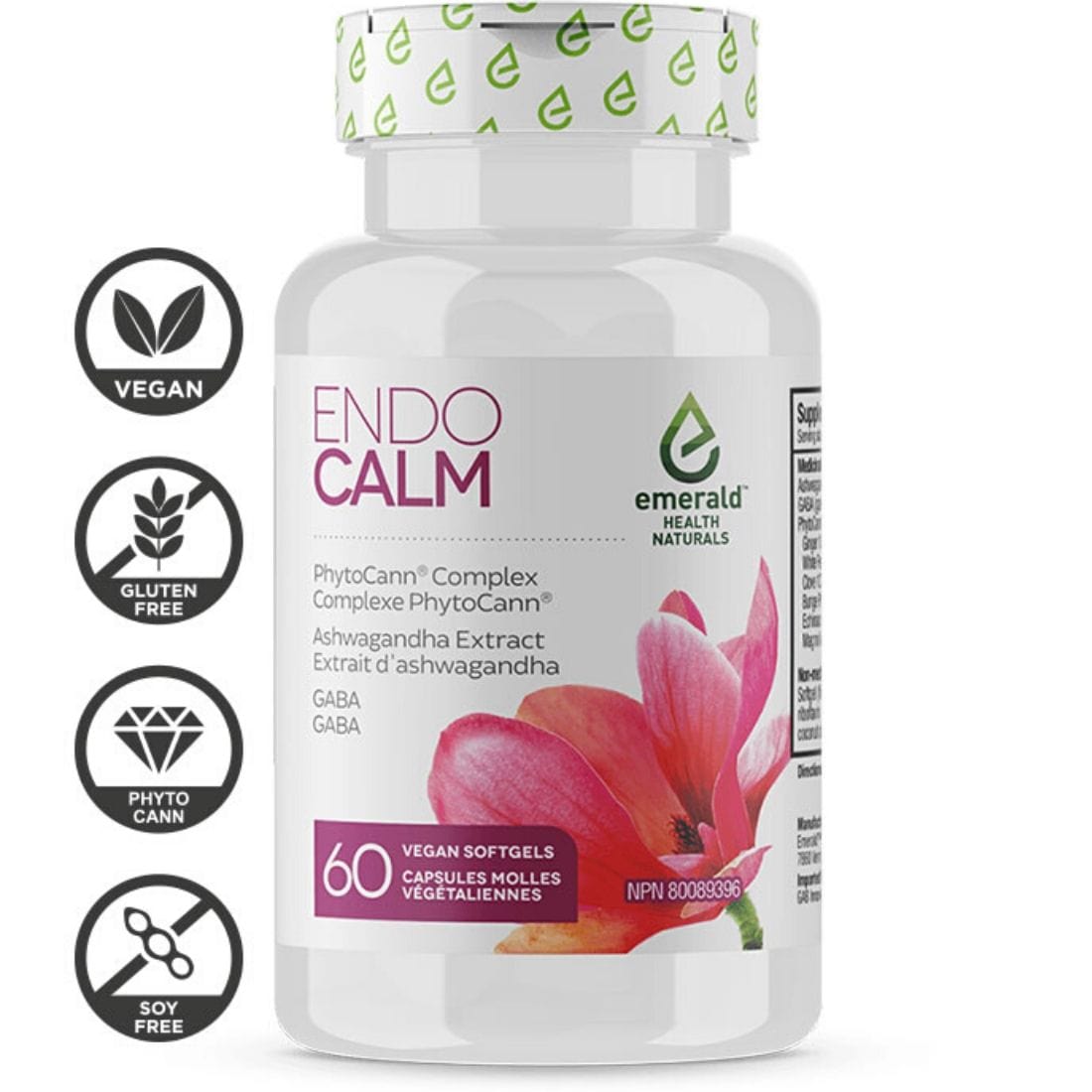 Emerald Health Naturals Endo (Endocannabinoid) Calm, 60 Softgels
