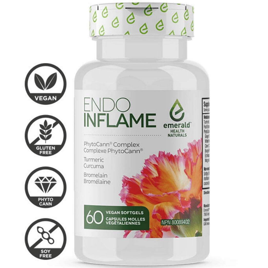 Emerald Health Naturals Endo (Endocannabinoid) Inflame, 60 Softgels