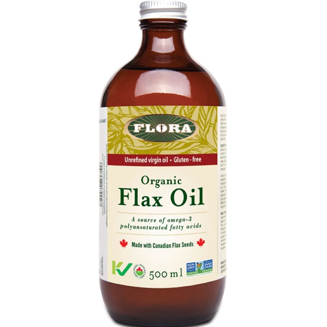 Flora Organic Flax Oil (Non-GMO and Made with Canadian Flaxseeds) (Stored in Fridge)