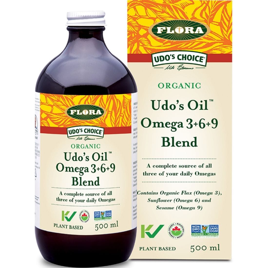 Flora Udos Choice Udo’s Oil 3-6-9 Blend Liquid, Organic (Stored in Fridge)