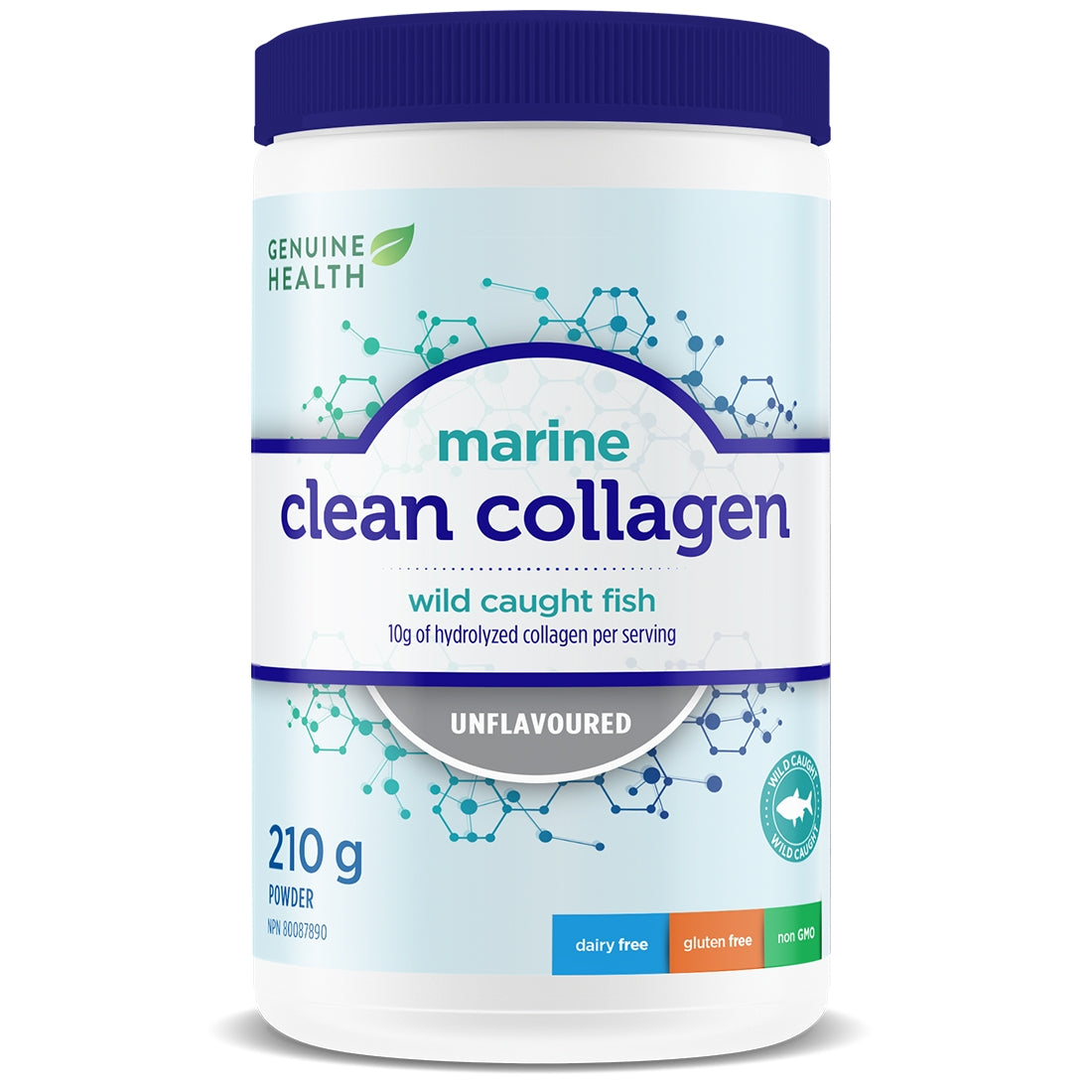 Genuine Health Clean Collagen Marine Collagen Powder, Wild Caught, Non-GMO