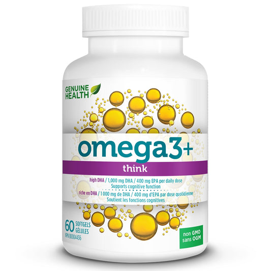 Genuine Health Omega3+, Think
