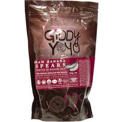 Giddy Yoyo Raw Vine-Ripened Organic Red Banana Spears, 454g