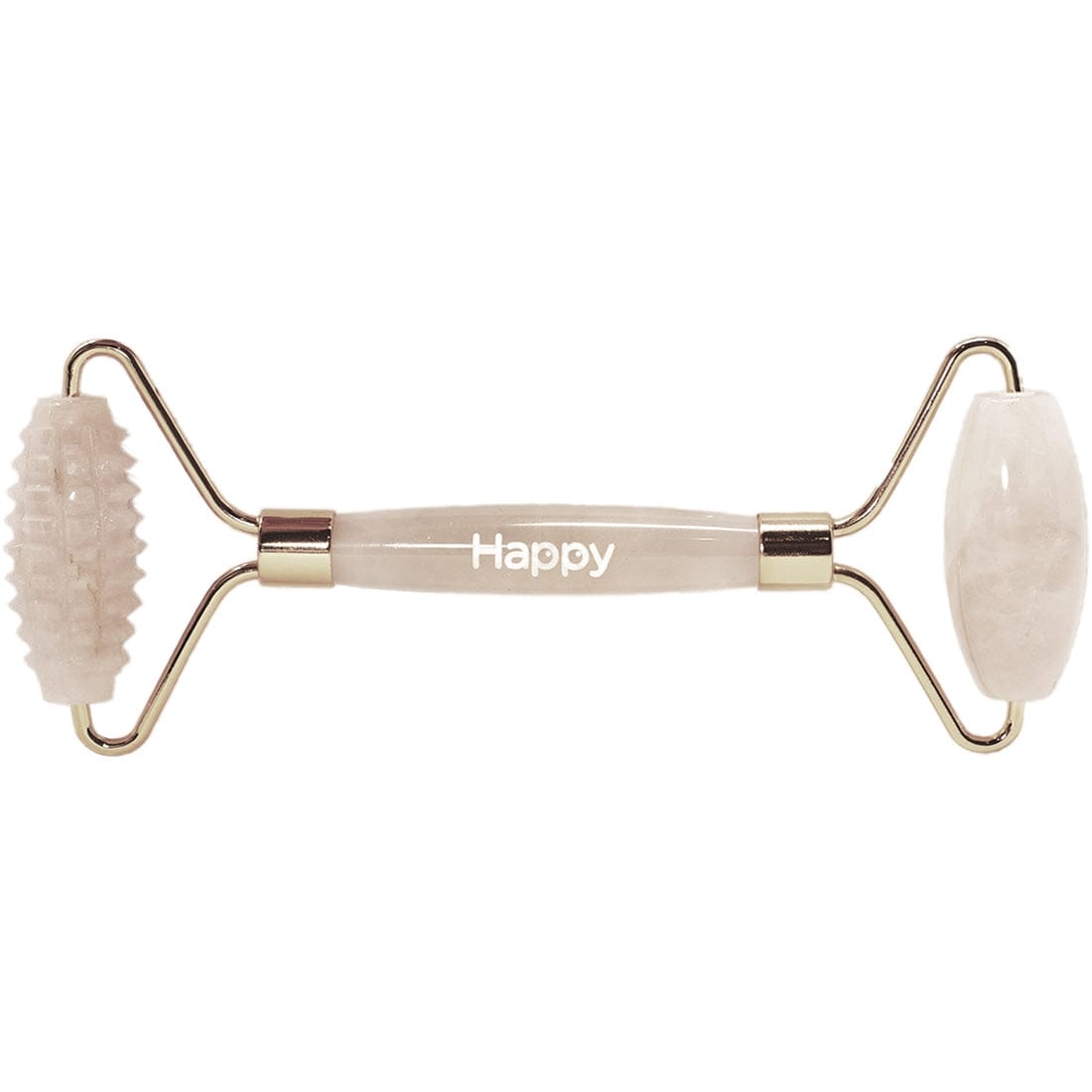 Happy Natural Products Duo Texture Roller - Rose Quartz