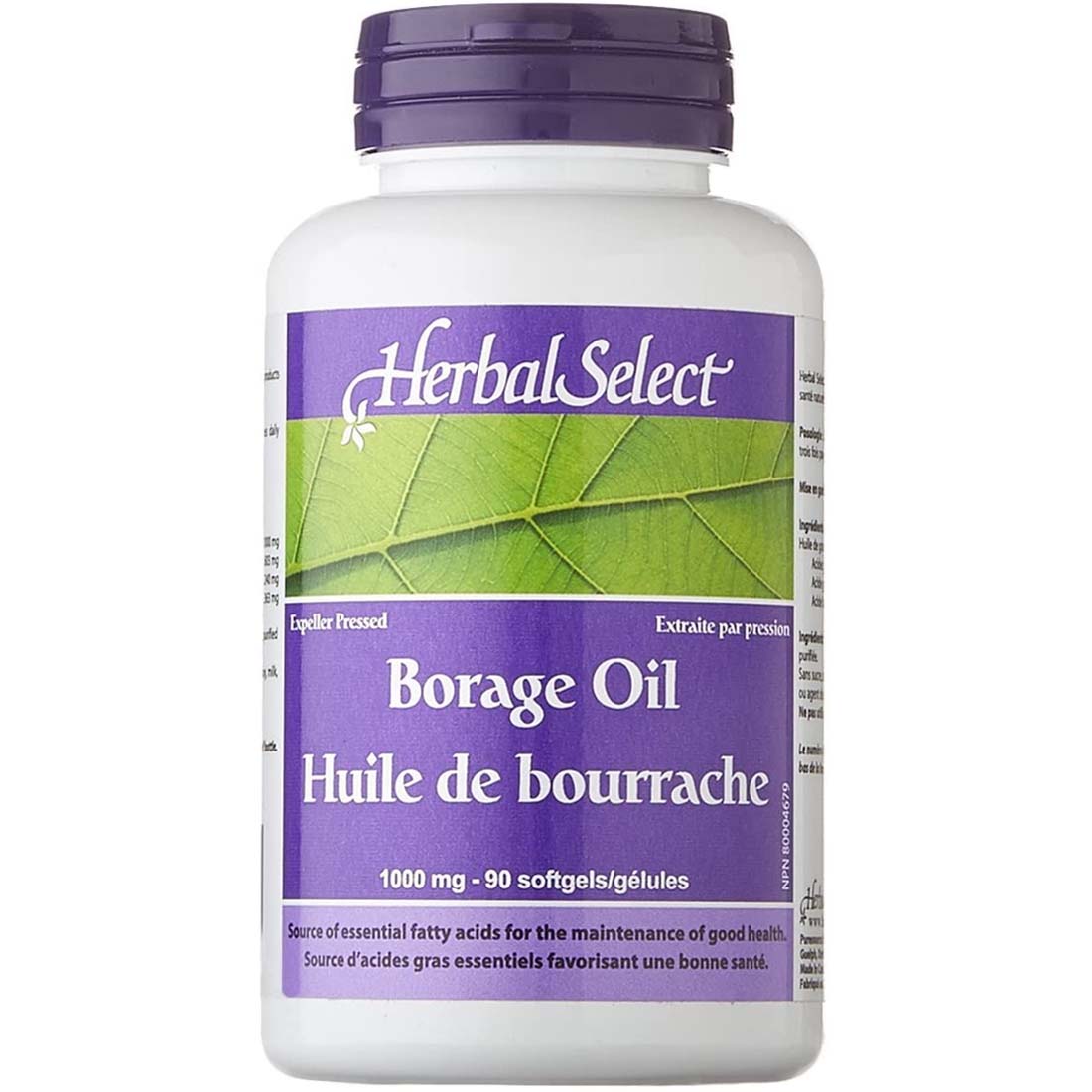 Herbal Select Borage Oil 1000mg, 90 Softgels
