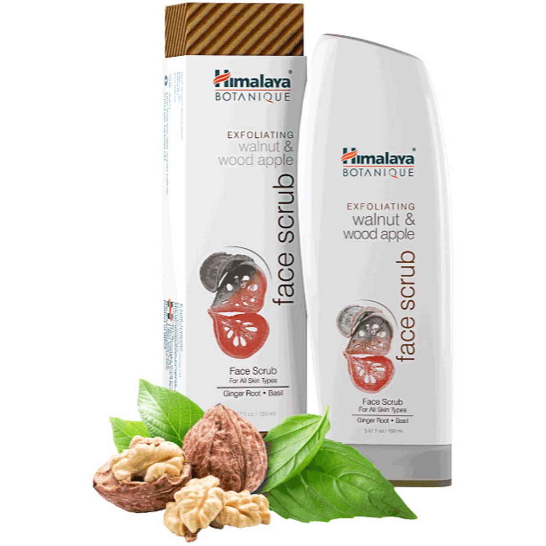 Himalaya Herbal Exfoliating Walnut & Wood Apple Face Scrub, 150ml