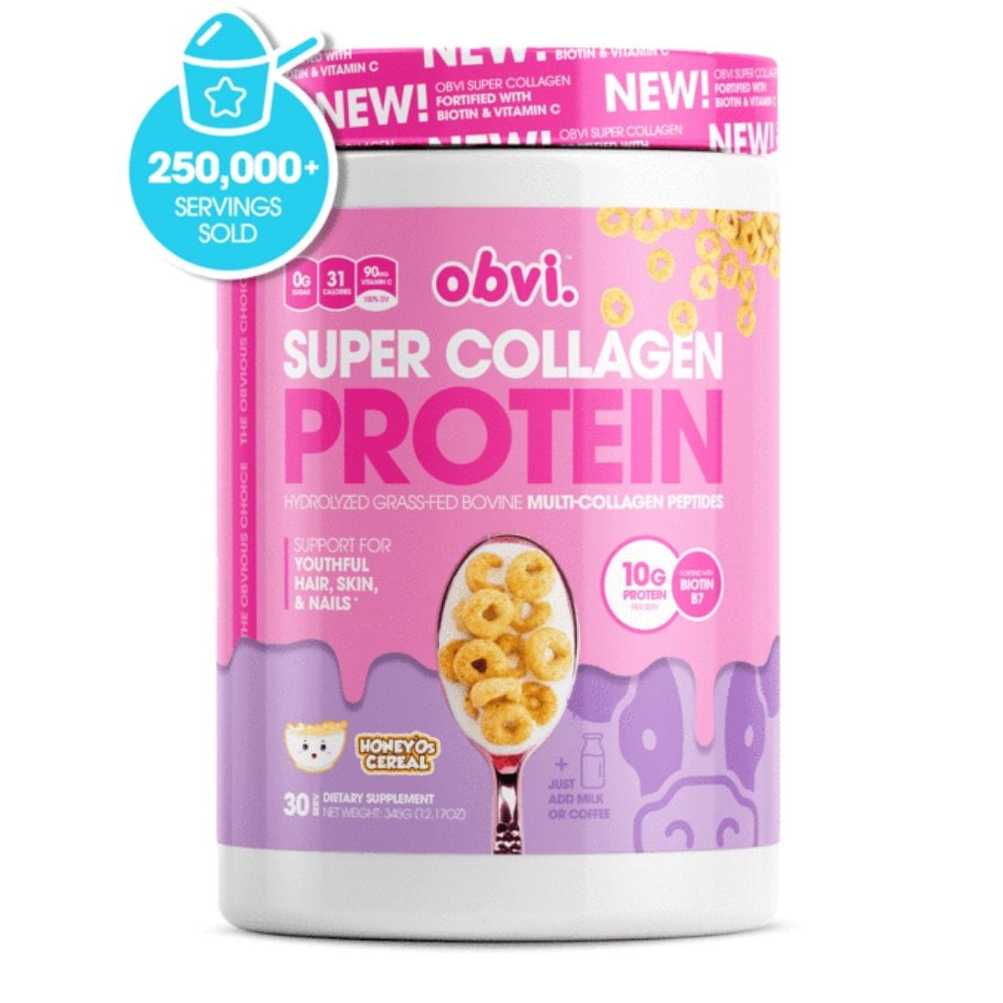 Obvi Super Collagen Protein, 30 Servings