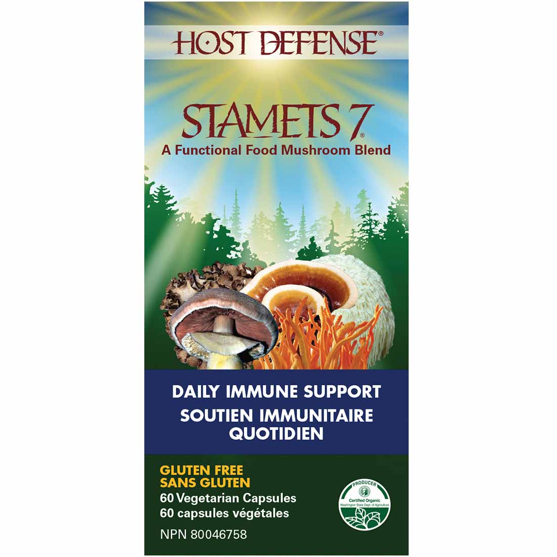 Host Defense Stamets 7, Daily Immune Support