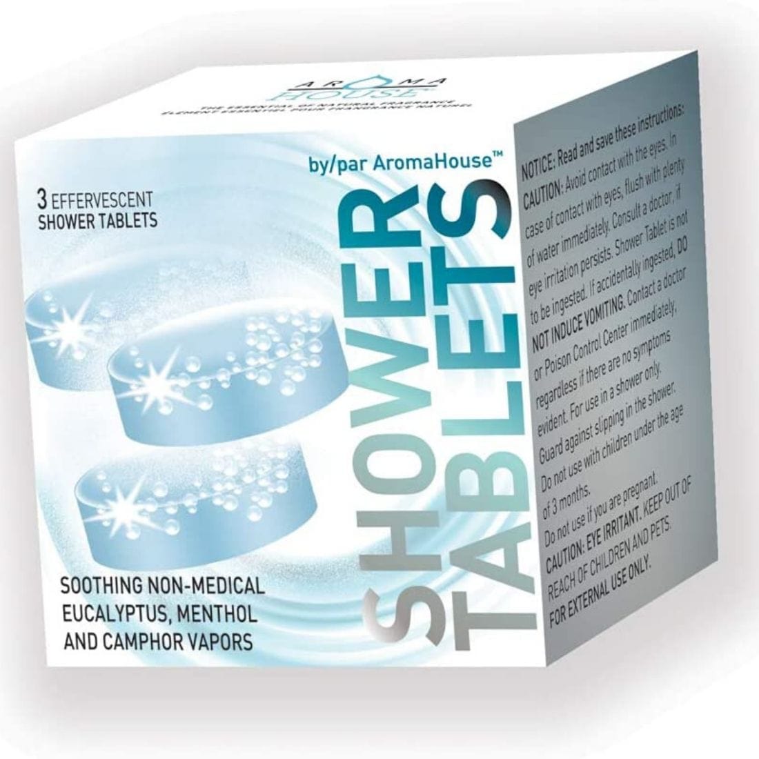 Hubmar AromaHouse Shower Tablets (Effervescent Cold Care), 3 Tablets (NEW!)