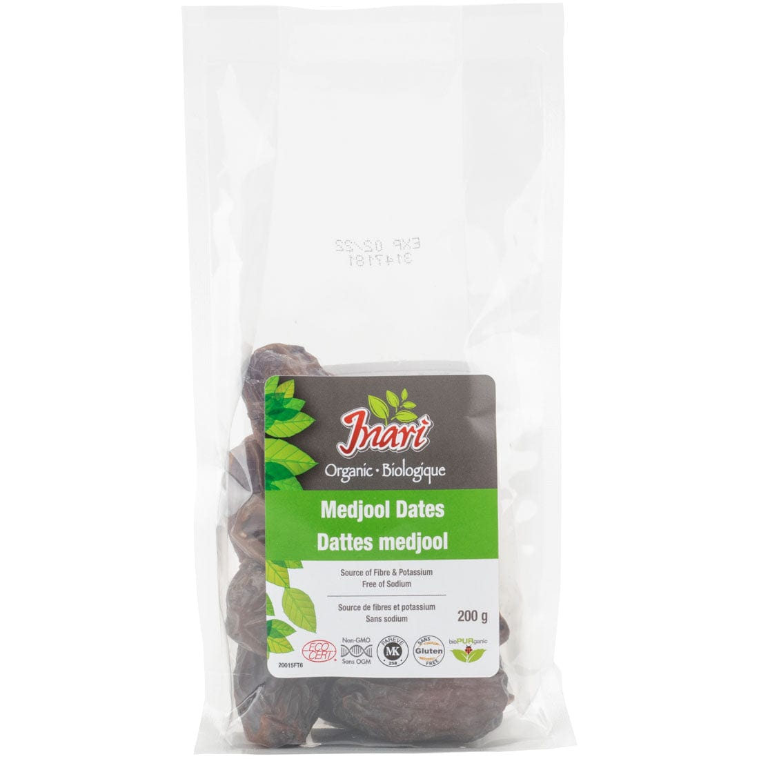Inari Organic Medjool Dates with Pits, 200g