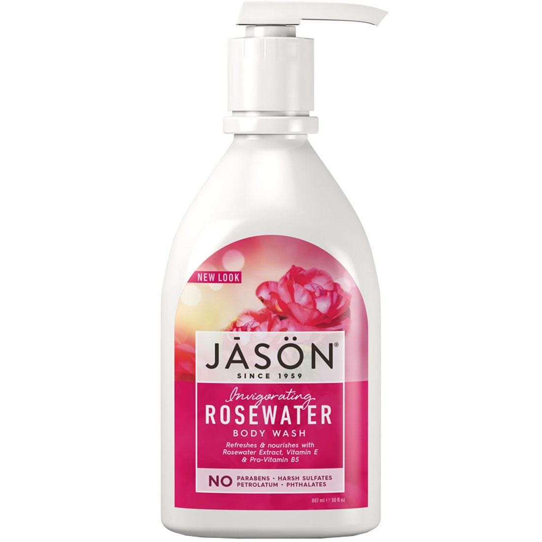 Jason Rosewater Body Wash, 877ml