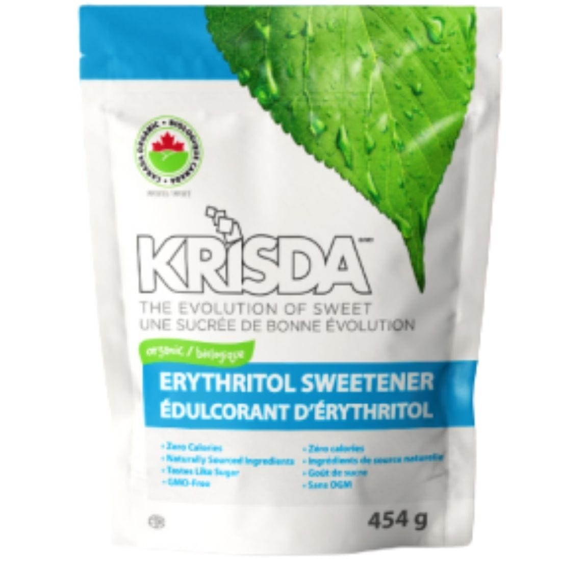 Krisda Spoonable Erythritol Sweetener (Organic), 454g